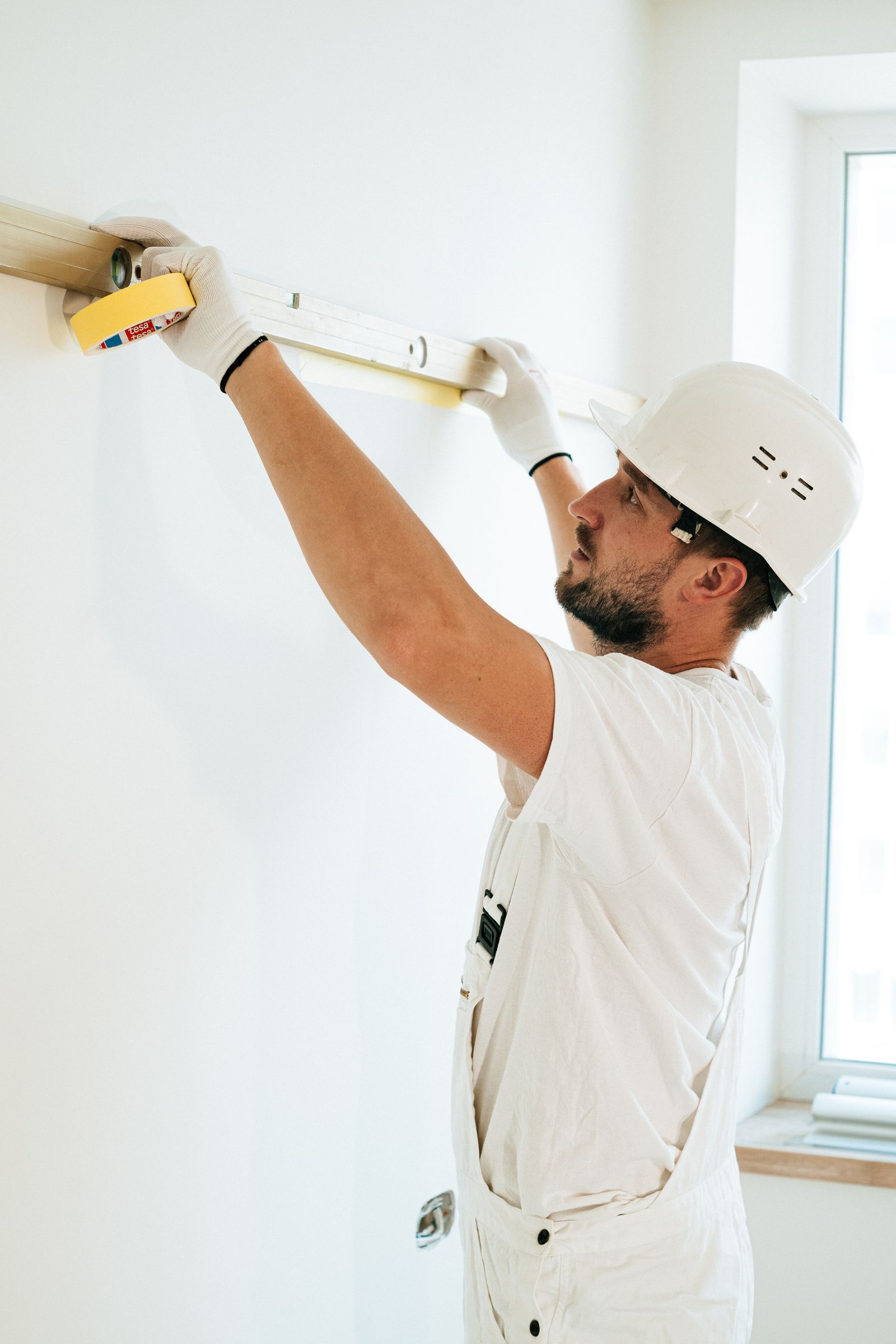 Contractor reviewing home safety with a homeowner